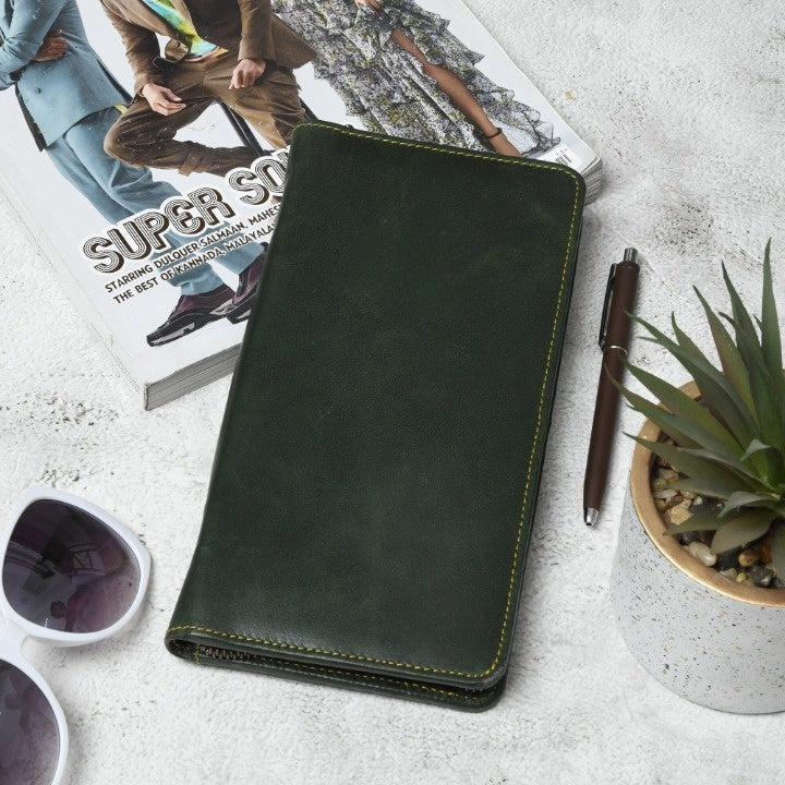 Blair Women's Wallet- Olive Green Classy Leather Bags