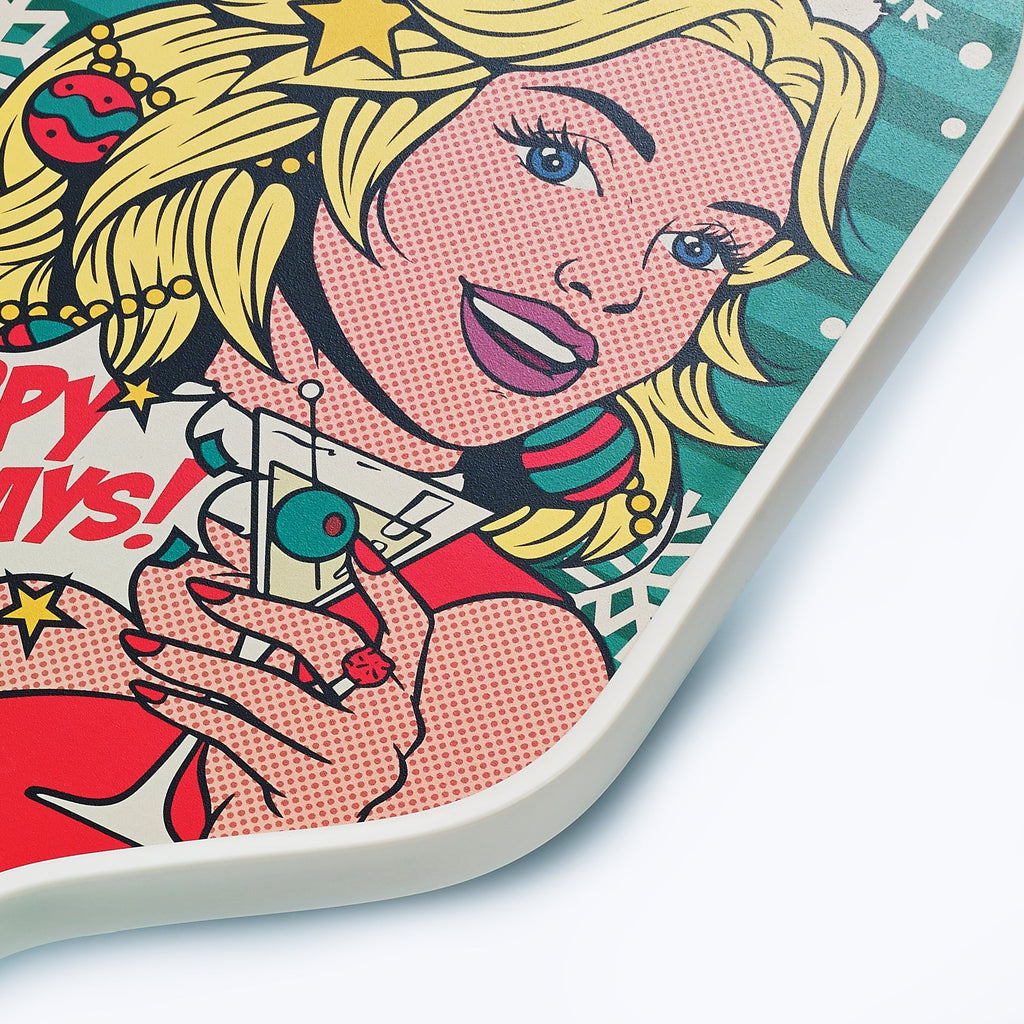 ARTI 16mm Carbon Fiber Kristen&Kristy "Happy Holidays" Paddle ARTI