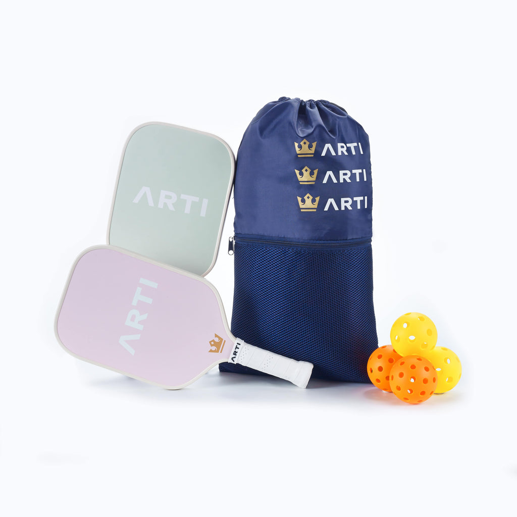 ARTI Fiberglass "Flowers" Pickleball Paddle Set ARTI