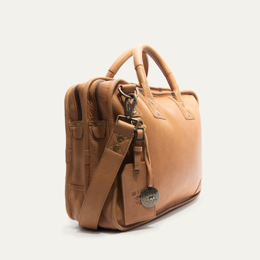 Hank Double Zip Briefcase Will Leather Goods