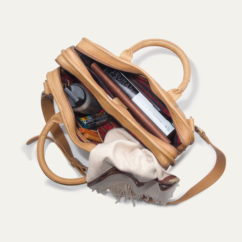 Hank Double Zip Briefcase Will Leather Goods