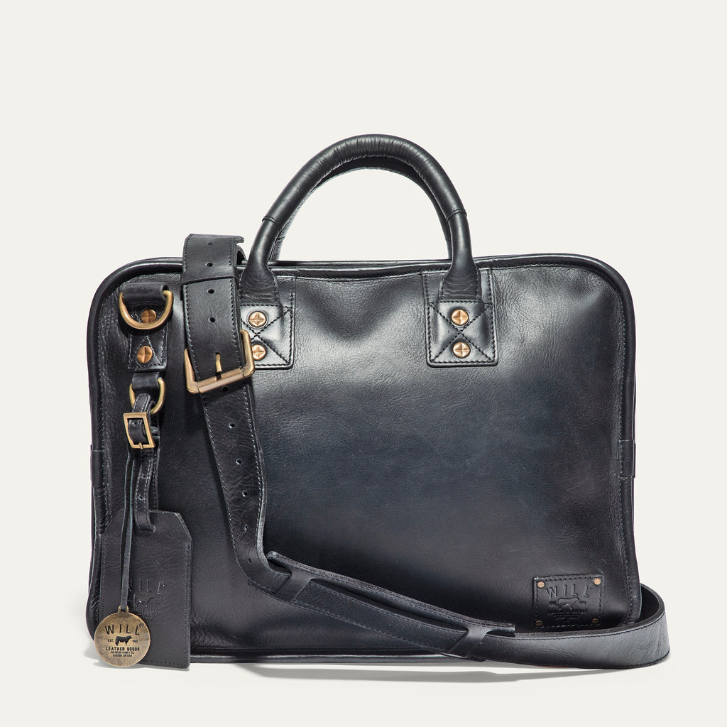 Hank Double Zip Briefcase Will Leather Goods