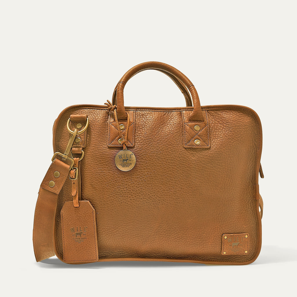 Hank Double Zip Briefcase Will Leather Goods