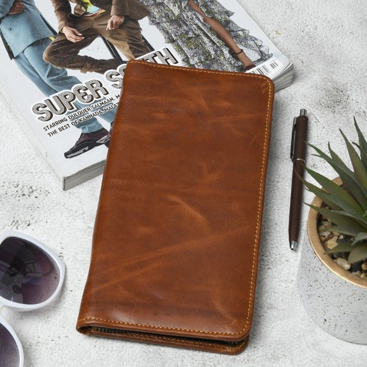 Blair Women's Wallet- Tan Brown Classy Leather Bags