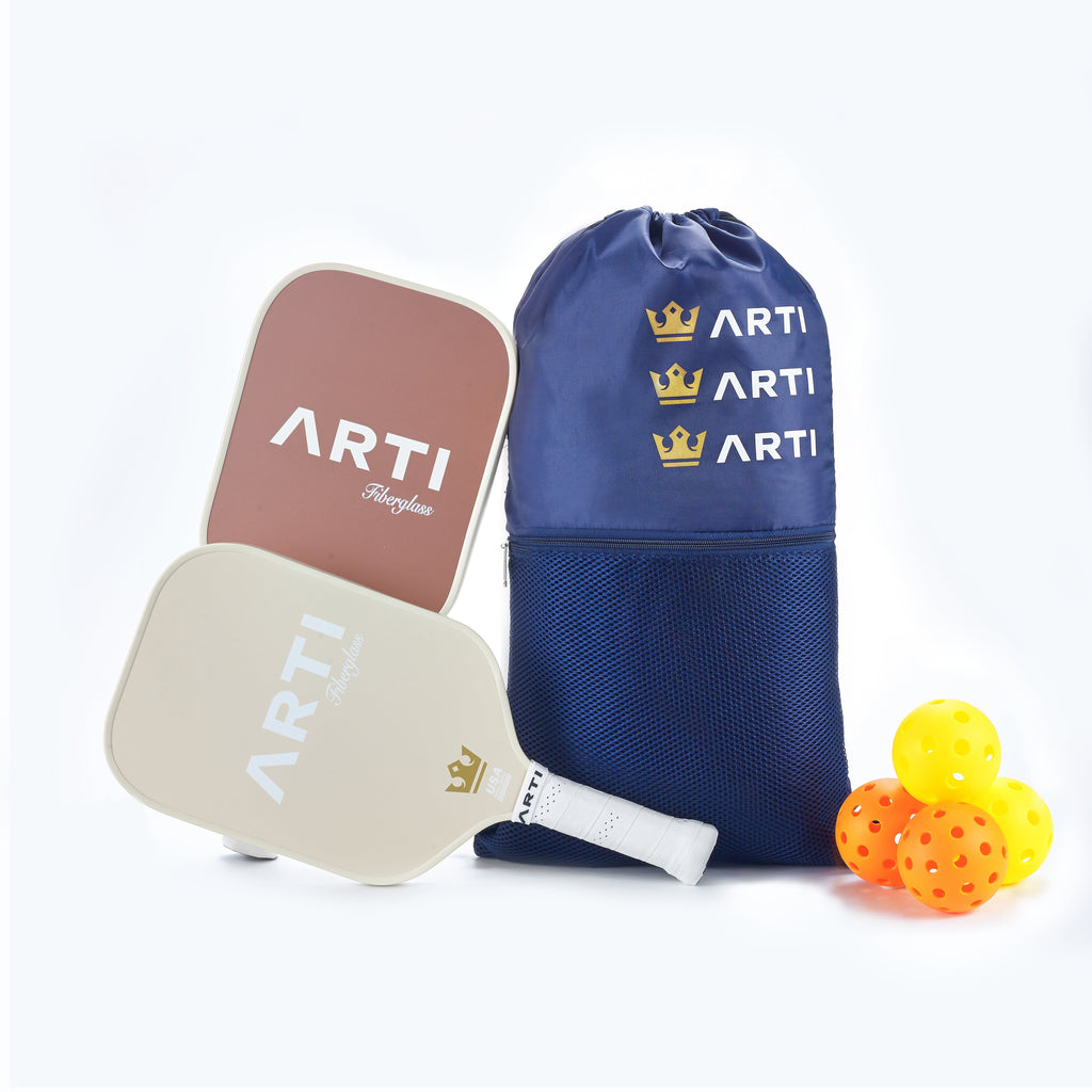 ARTI Fiberglass "Sandstorm" Pickleball Paddle Set ARTI