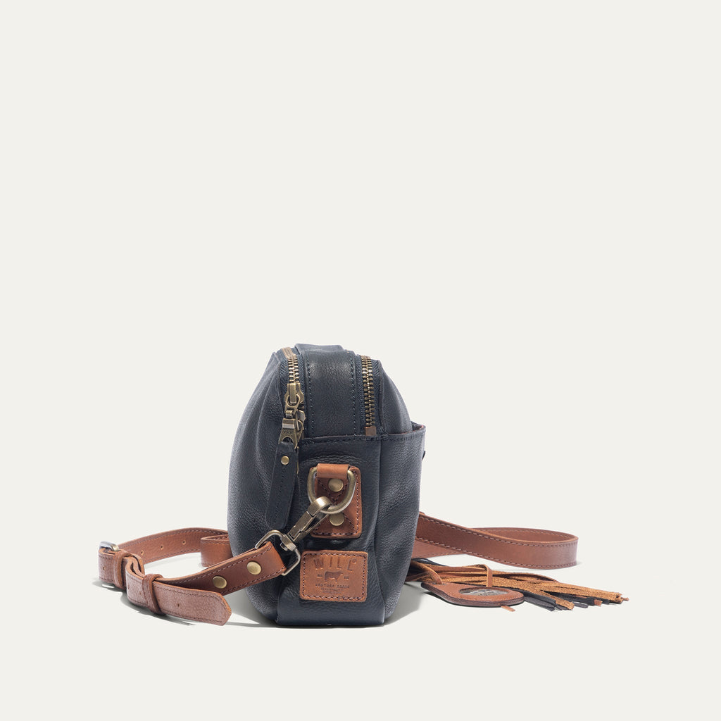 Everyday Double Zip Leather Crossbody Will Leather Goods