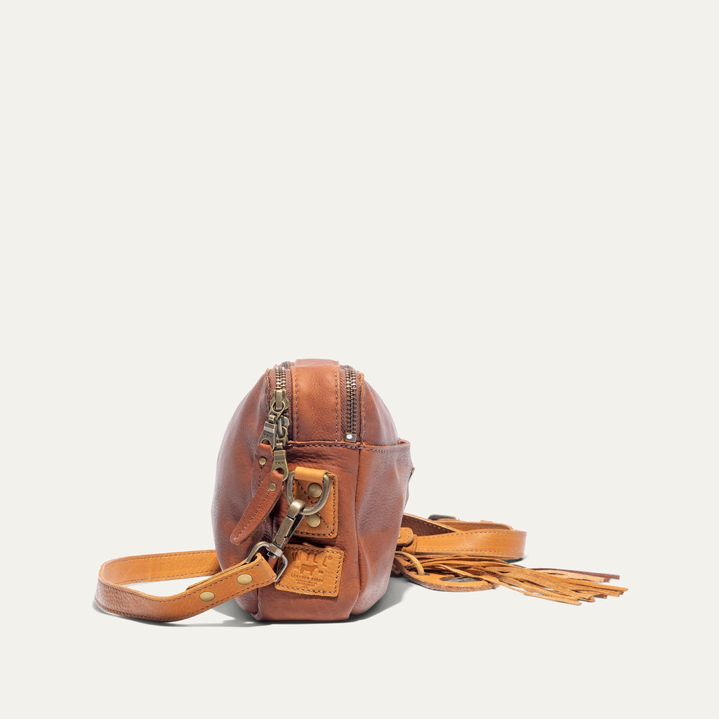 Everyday Double Zip Leather Crossbody Will Leather Goods