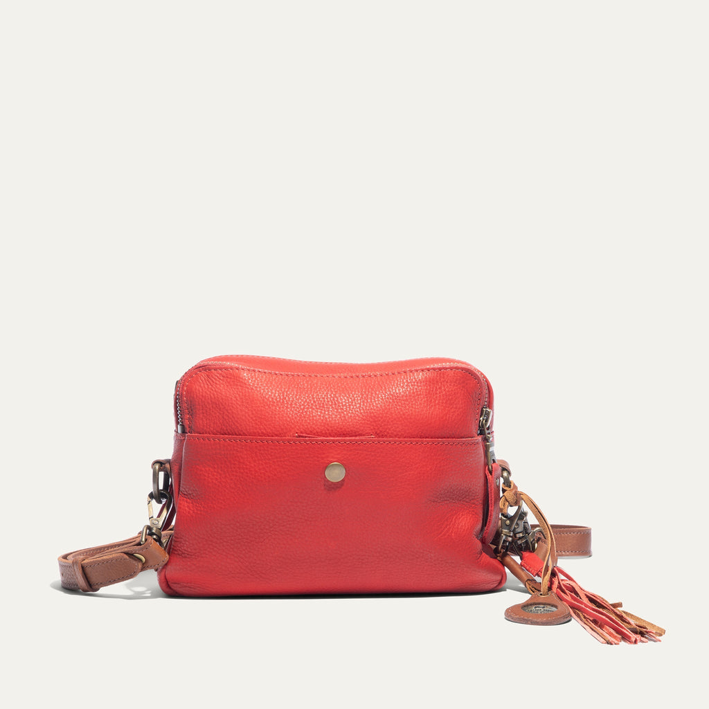 Everyday Double Zip Leather Crossbody Will Leather Goods