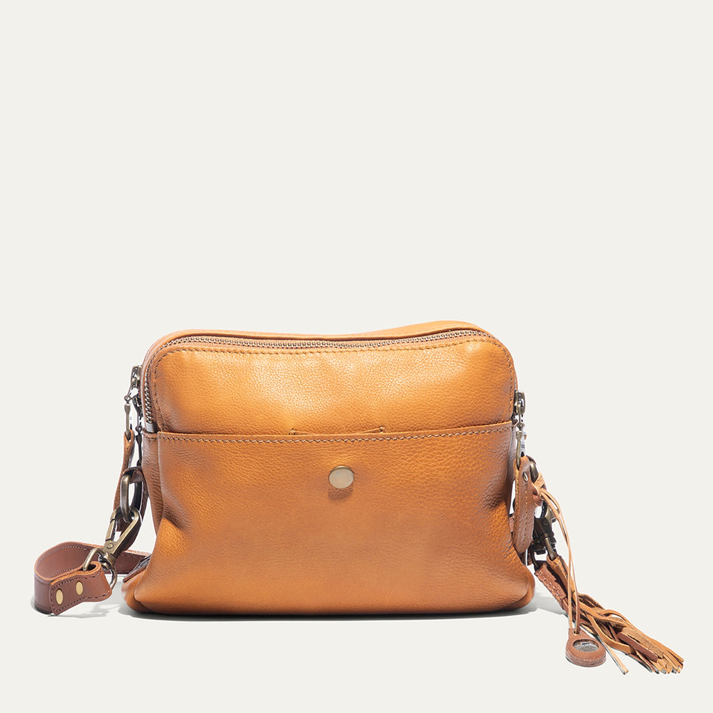Everyday Double Zip Leather Crossbody Will Leather Goods