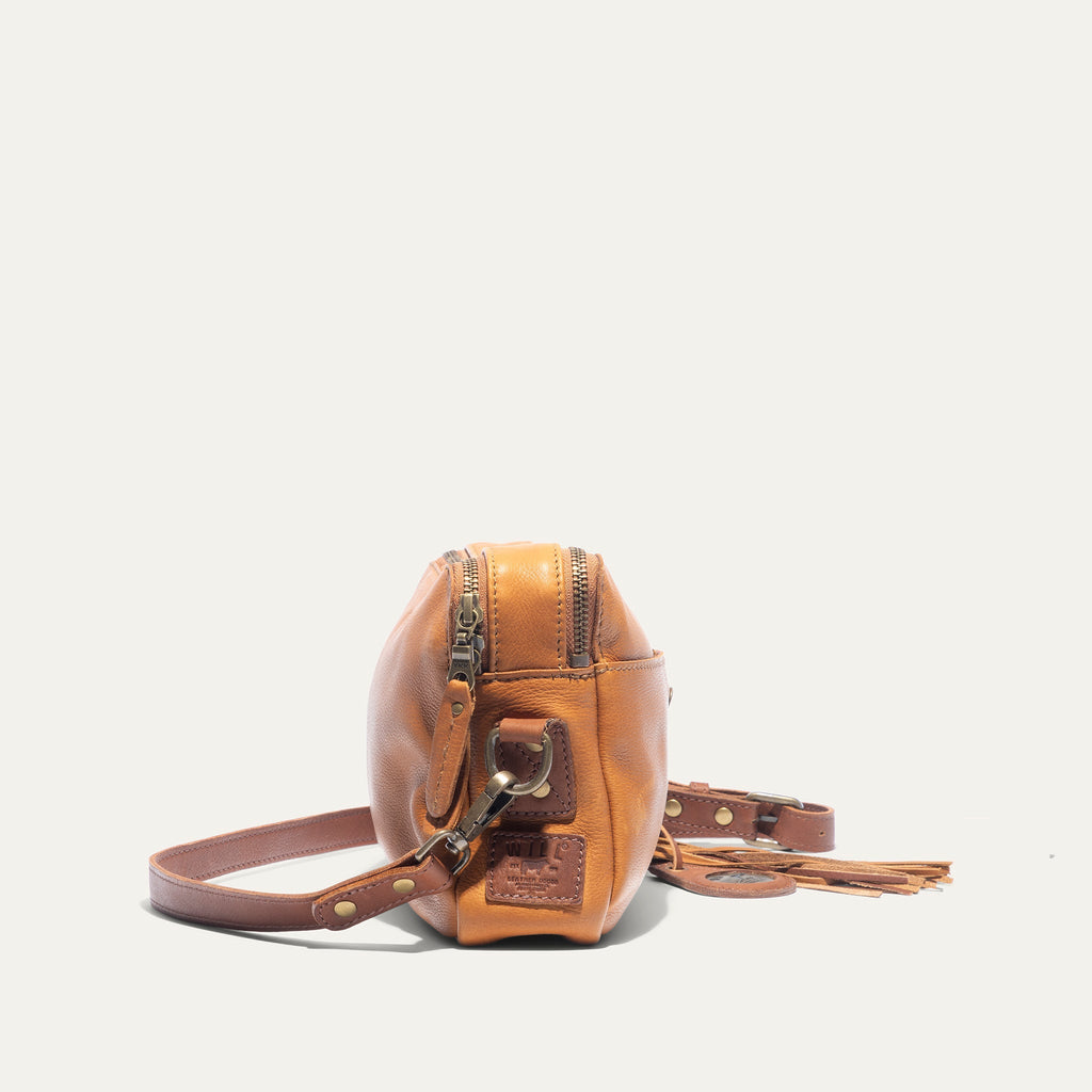 Everyday Double Zip Leather Crossbody Will Leather Goods