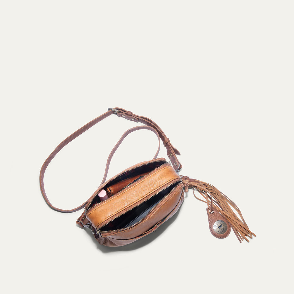 Everyday Double Zip Leather Crossbody Will Leather Goods