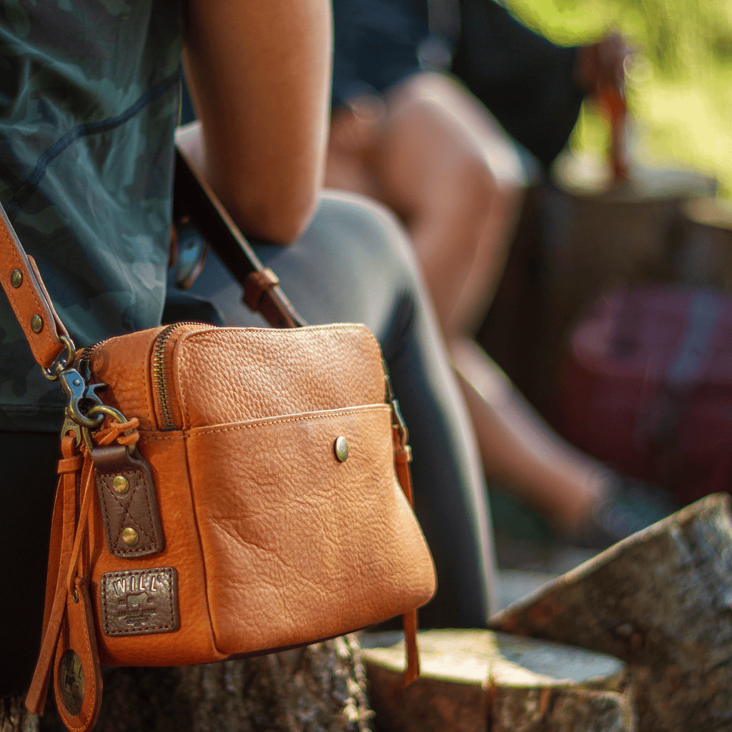 Everyday Double Zip Leather Crossbody Will Leather Goods