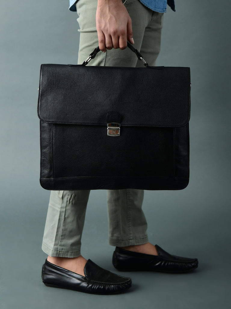 Business Attache Laptop Bag - Italian Finish Classy Leather Bags