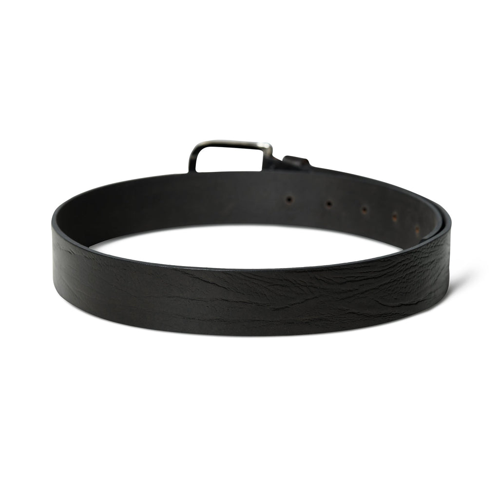 Textured Black Leather Belt Classy Leather Bags