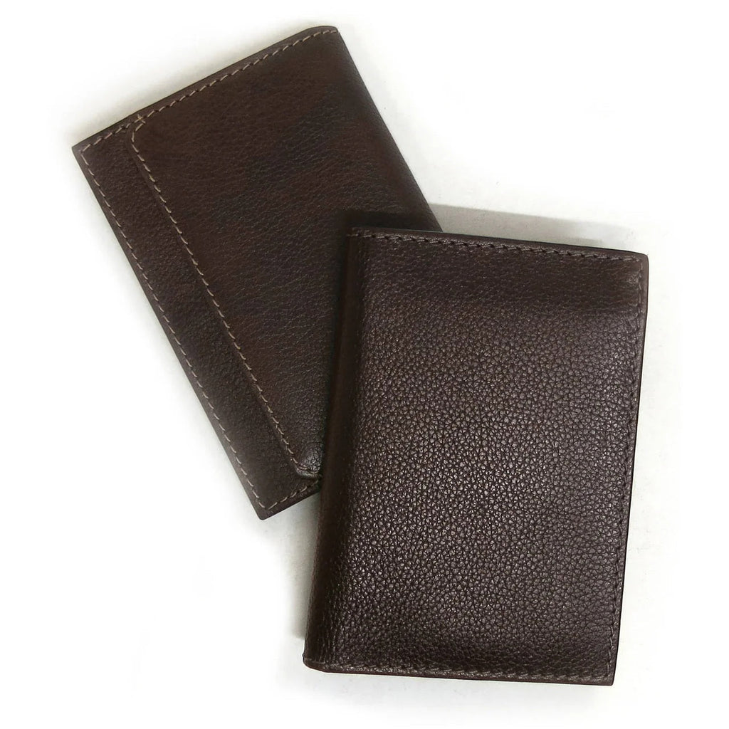 Boconi Garth Pebbled Leather L-Fold Leather Wallet Boconi