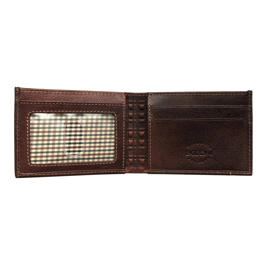 Boconi Garth Pebbled Leather Slim Bifold RFID-Protected Wallet Boconi