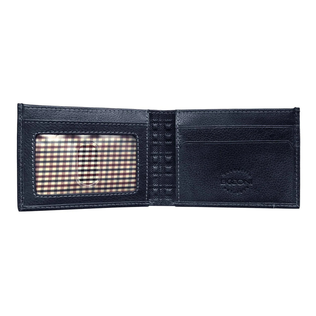 Boconi Garth Pebbled Leather Slim Bifold RFID-Protected Wallet Boconi