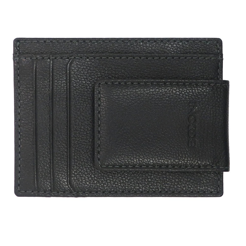 Boconi Garth Pebbled Leather Magnetic Money Clip Front Pocket Wallet Boconi