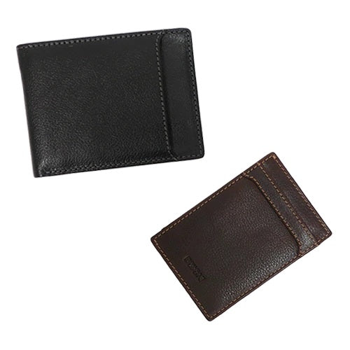 Boconi Garth Bifold Leather Wallet with Card Case Insert Boconi