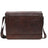 Boconi Garth Coated Zippered Leather Messenger Bag Boconi