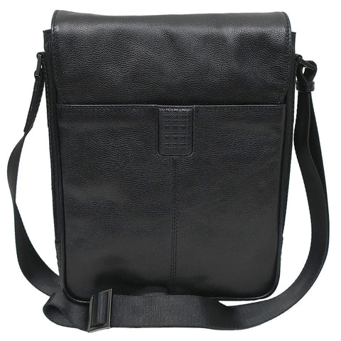 Boconi Garth Coated Zipper Leather Cross Body Bag Boconi