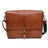 Boconi Darius Flip-Over Leather Messenger w RFID Boconi