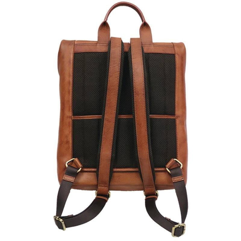 Boconi Darius Roll-Top Leather Backpack Boconi