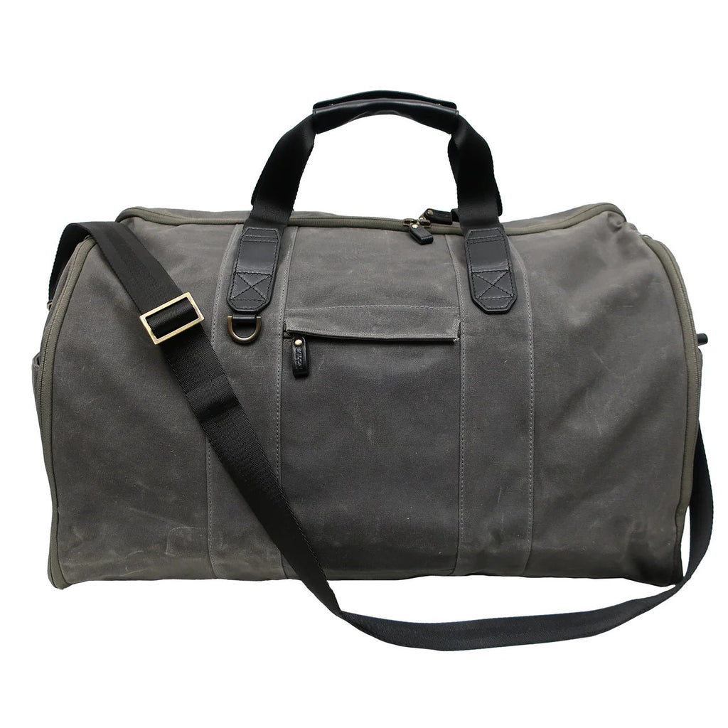 Boconi Sloan Waxed Canvas and Pull-up Leather Garment Duffel Boconi