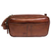 Boconi Darius Handcrafted Full Grain Leather Travel Kit Luxury Toiletry Bag Boconi