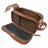 Boconi Darius Handcrafted Full Grain Leather Travel Kit Luxury Toiletry Bag Boconi