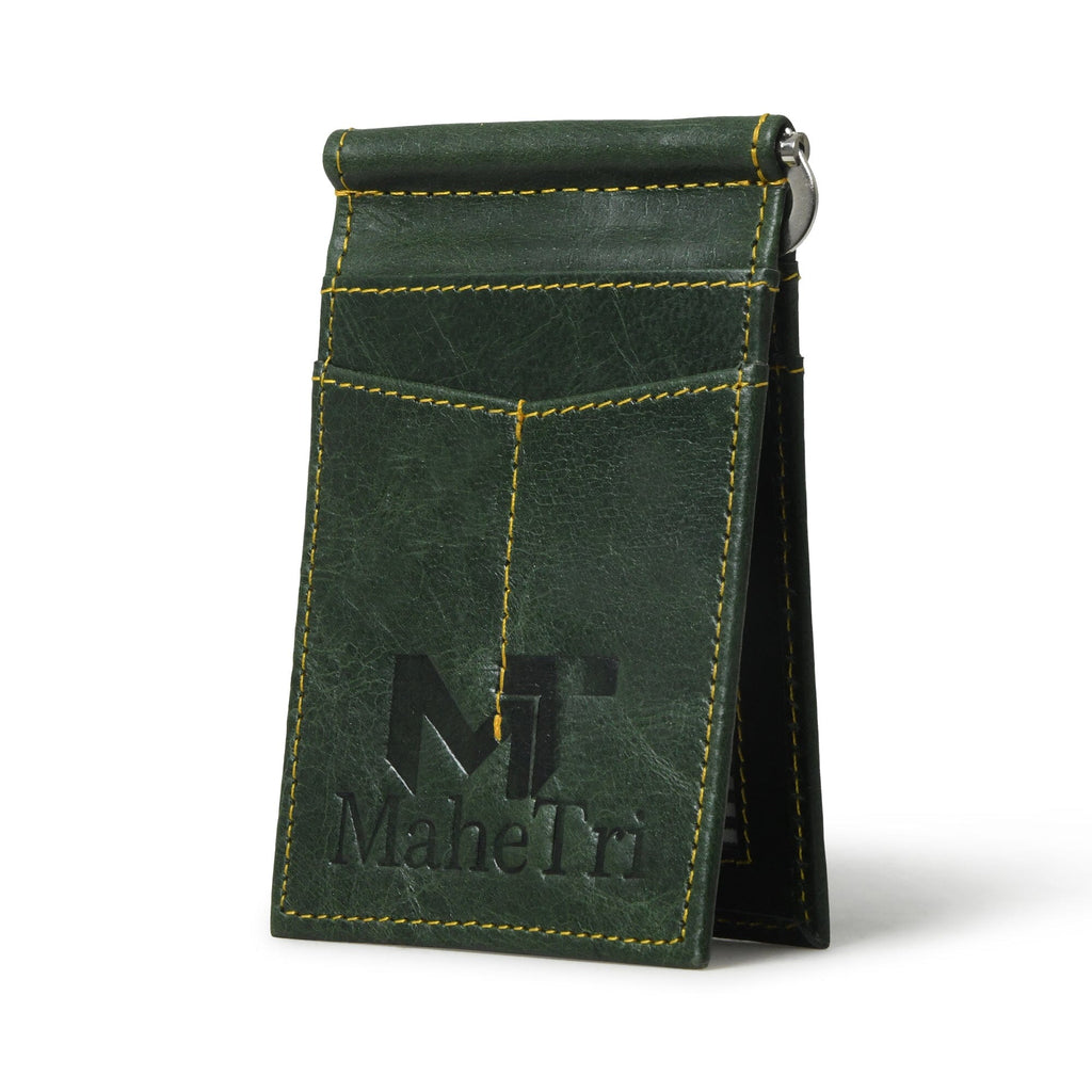 Finley Money Clipper- Green Classy Leather Bags