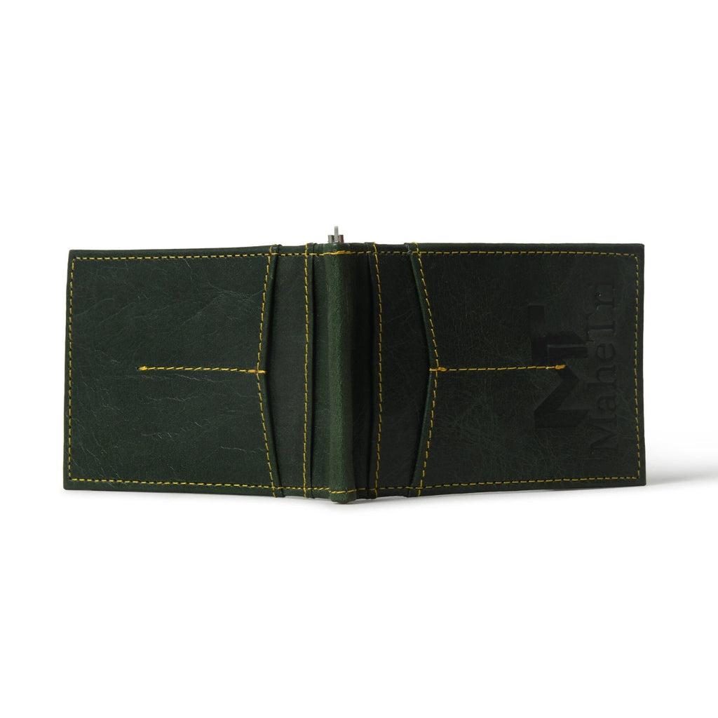 Finley Money Clipper- Green Classy Leather Bags