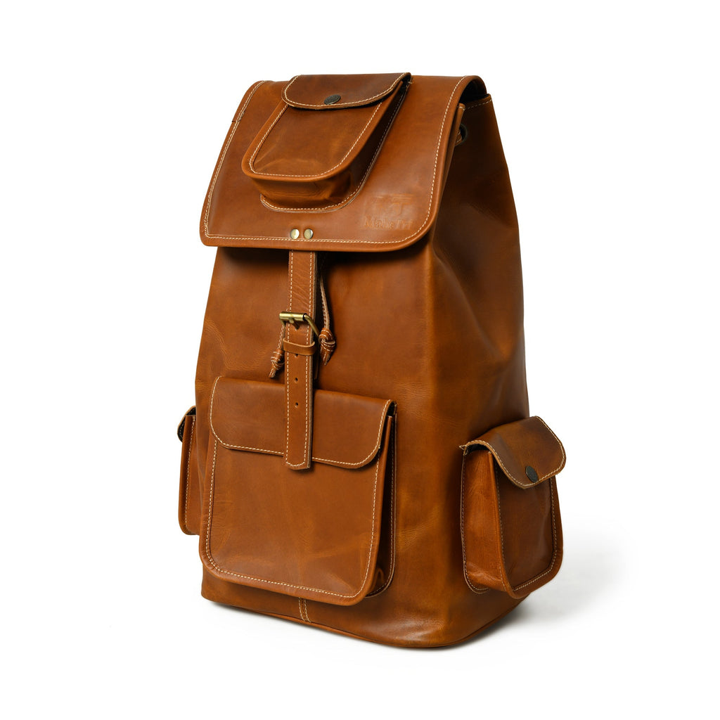 Earthtone Trekking Buffalo Backpack Classy Leather Bags