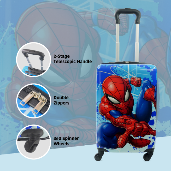 Spiderman Kids 21" Spinner Suitcase Luggage Ful Luggage