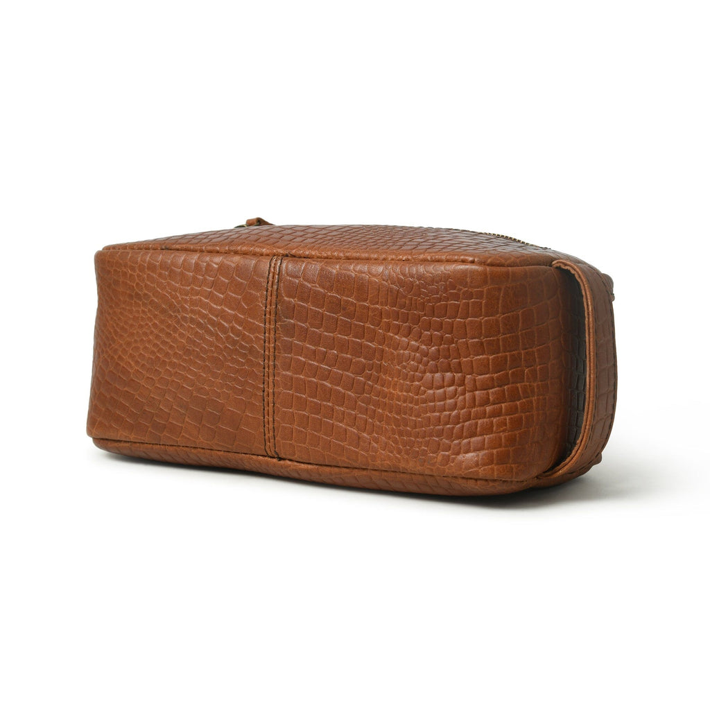 Hairon Croco Leather Toiletry Bag Classy Leather Bags