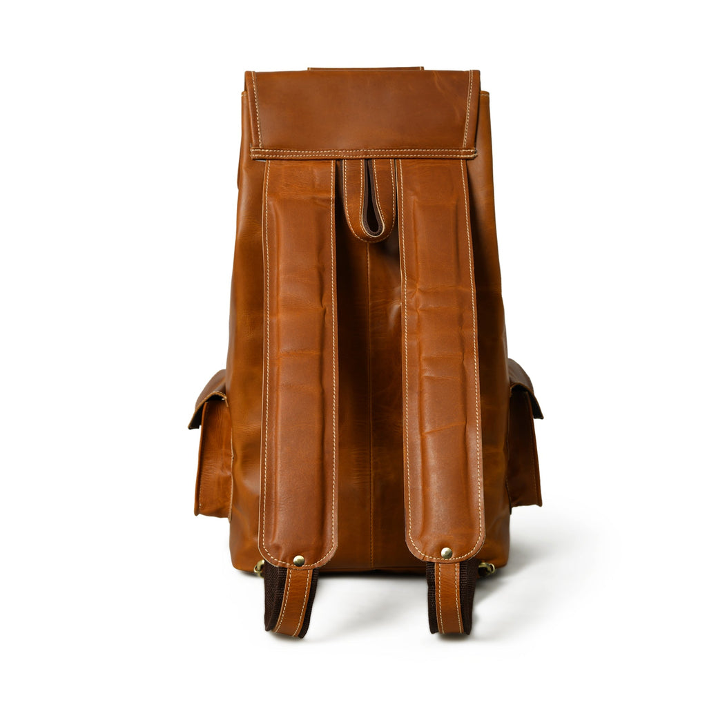 Earthtone Trekking Buffalo Backpack Classy Leather Bags