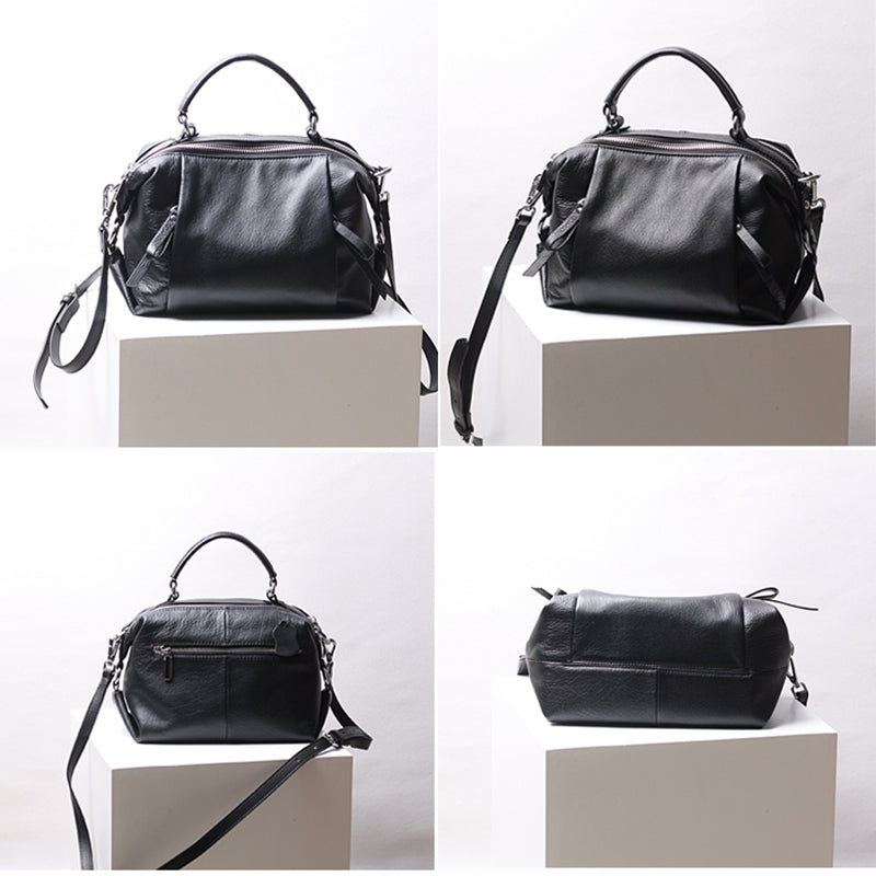 Full Grain Leather Shoulder Bag, Handmade Leather Bag for Women, Cow Leather Backpack for Work RockCow Leather Studio
