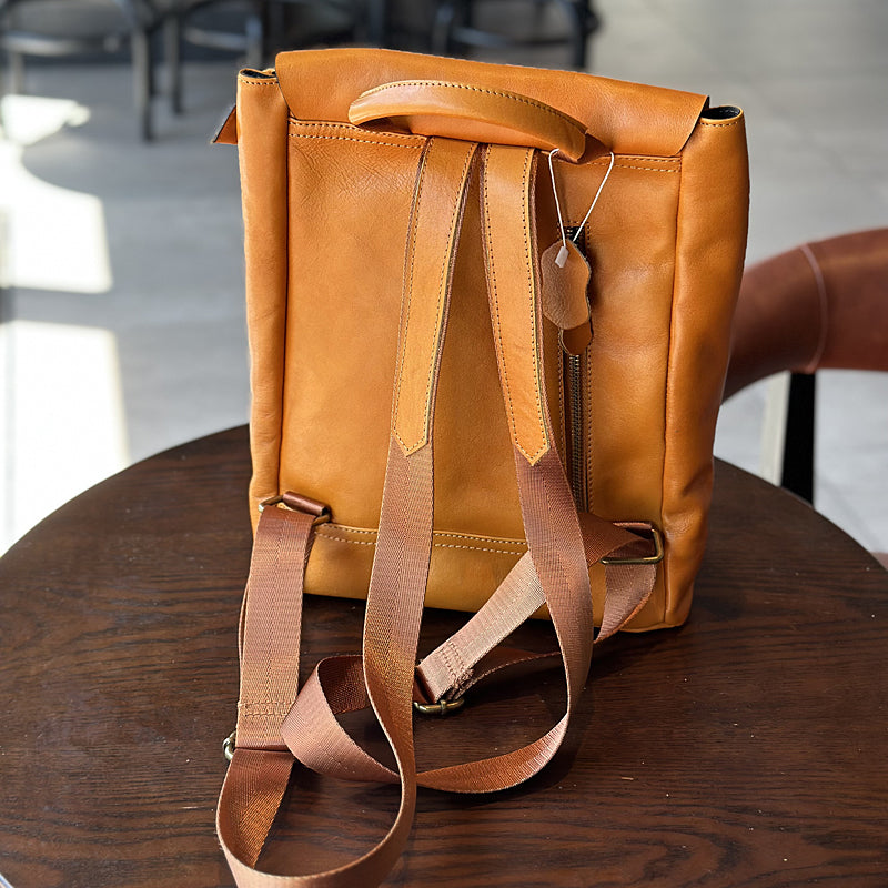 Handmade Leather Backpack for Women, Ladies Genuine Leather Backpack, Best Leather Women's Backpack for School RockCow Leather Studio