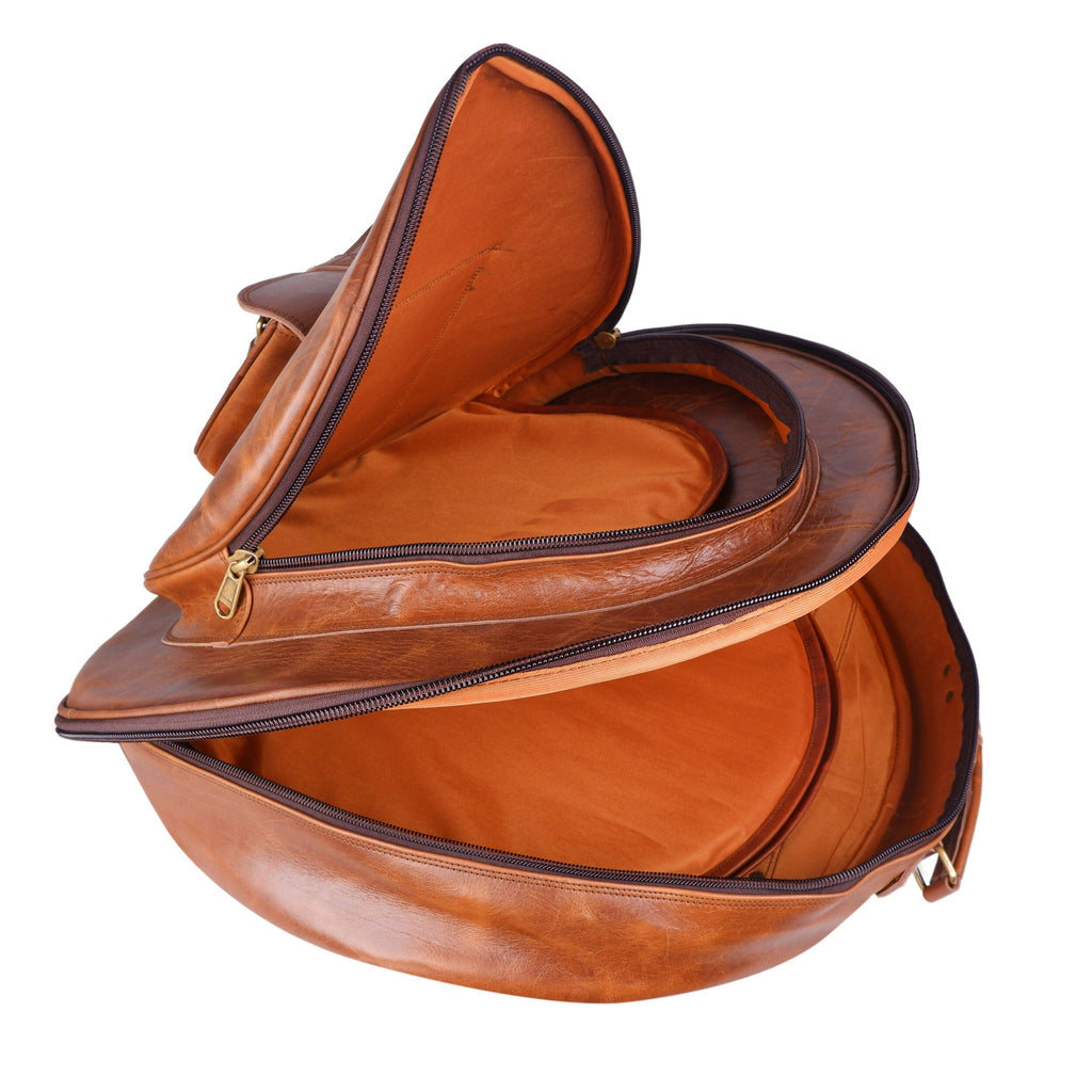 Rustic Buffalo Cymbal Case Classy Leather Bags