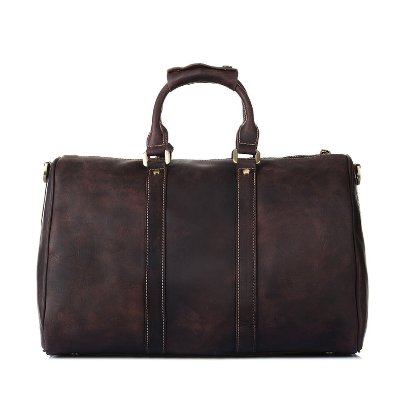Mens Duffle Bags Top Grain Leather Travel Bag Business Travel Luggage Bag RockCow Leather Studio