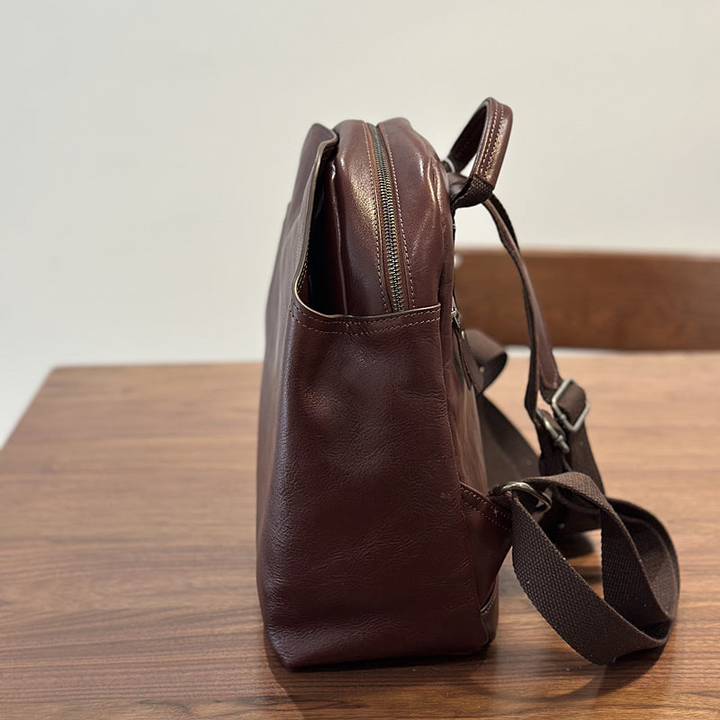 Full Grain Leather Women Backpack, Genuine Leather Mini Backpack, Best Leather Women's Backpack for School RockCow Leather Studio