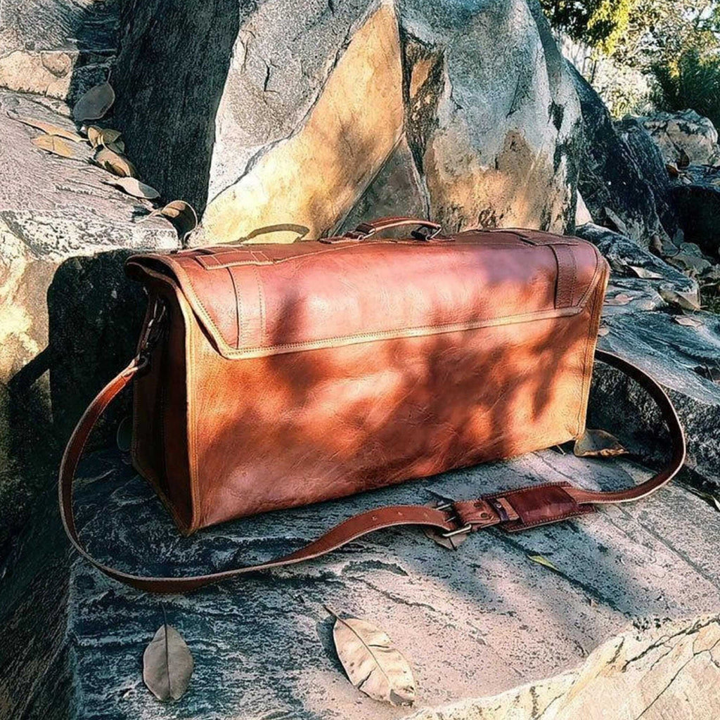 The Flapster Duffel Classy Leather Bags