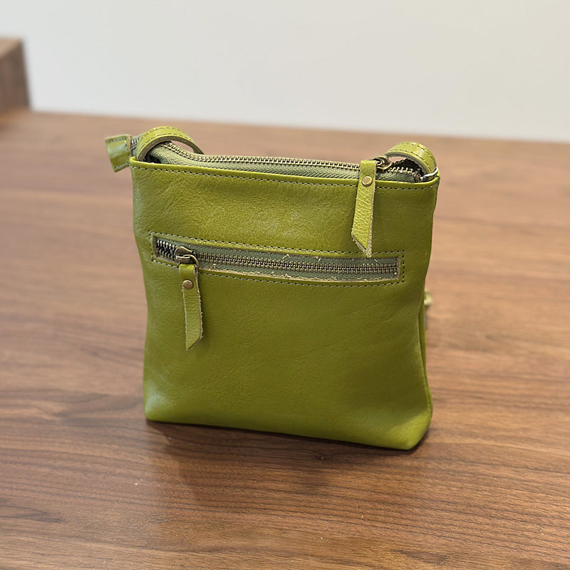Leather Crossbody Phone Bag,Retro Mini Genuine leather Women's Bag RockCow Leather Studio