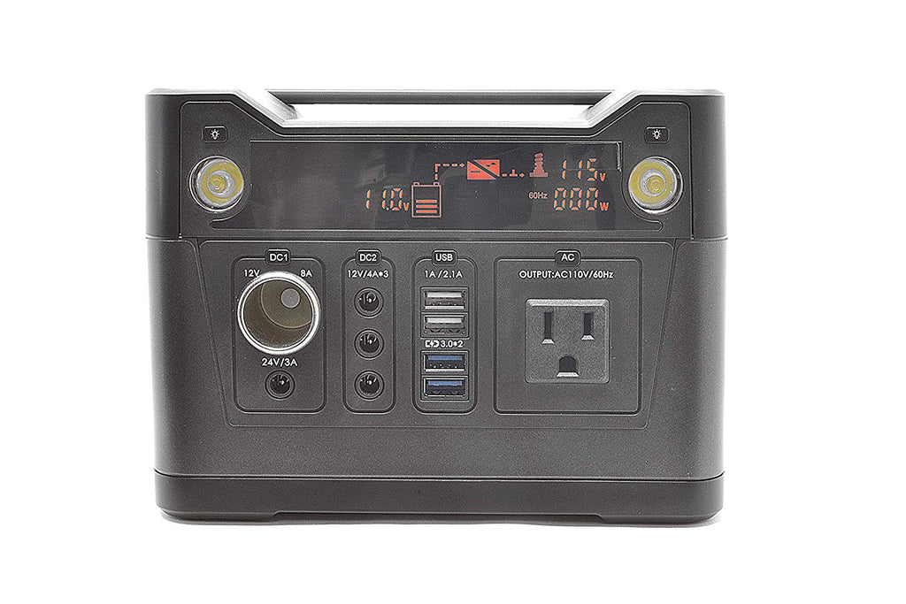 Portable Power Generator Station, 300W Backup Battery Pack UPS Power Supply 110V AC Outlet, QC3.0 USB, 12V/24V DC, LED Flashlight for Travel, Camping, Home, Emergency (PW-300) Ceptics