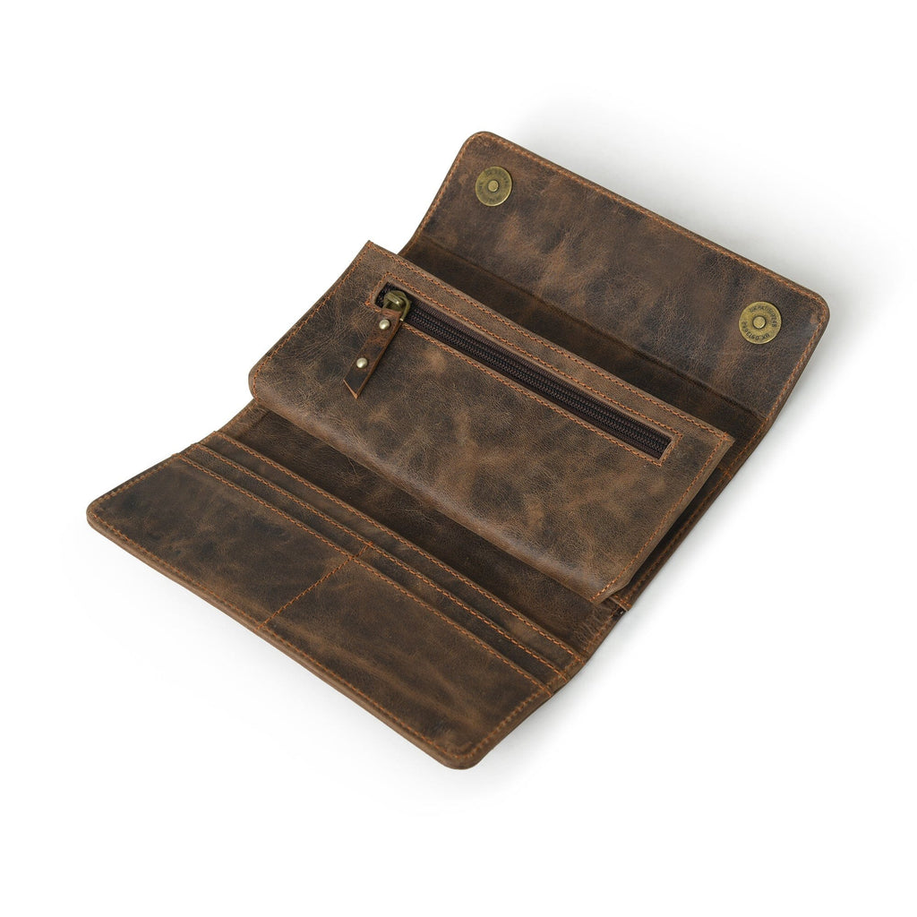 Ellison Ladies Wallet- Walnut Brown Classy Leather Bags