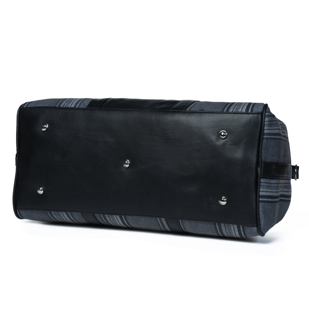 The Highlander Plaid Duffle Bag Classy Leather Bags