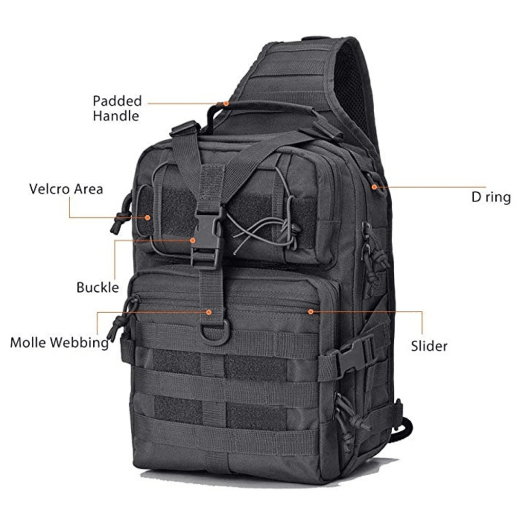 Tactical Medium 15L Sling Backpack Range Bag Mercantile Mountain