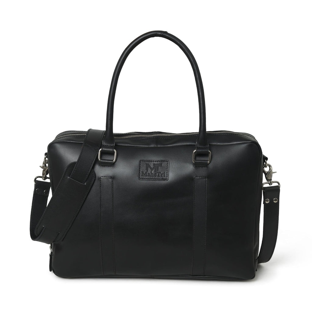 Dixon Black Buffalo Leather Laptop Briefcase Classy Leather Bags