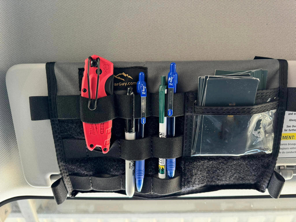 Grenadier MOLLE Visor Organizer WITH MIRROR Overland Gear Guy
