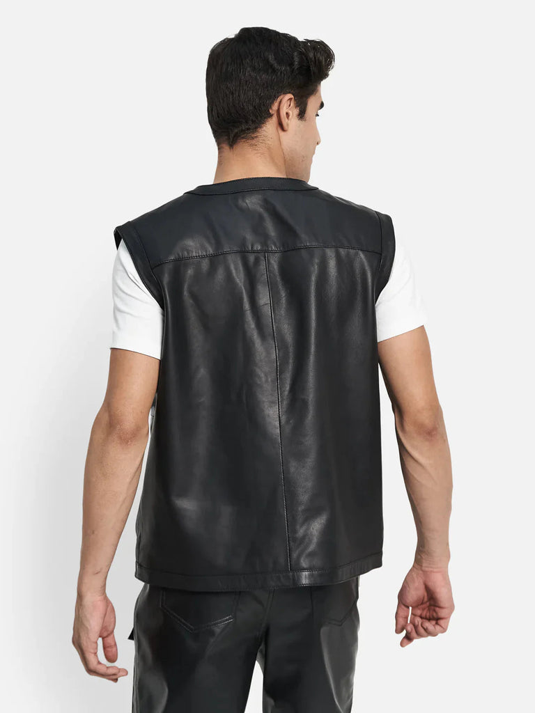 Lambskin Leather Vest Classy Leather Bags